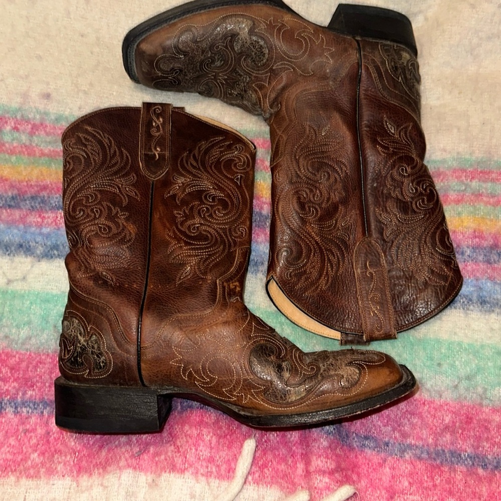 Leather Cowboy Boots